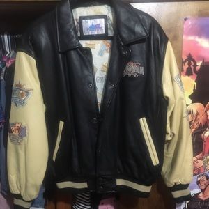 Vintage Disney California adventure leather jacket